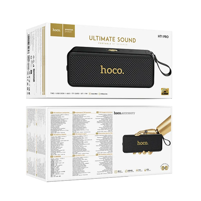 Altavoz Portátil Bluetooth HOCO HT1 Pro, 16W, TWS, Negro