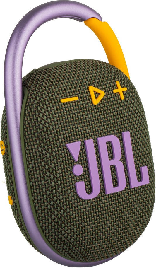 Altavoz Bluetooth Portátil JBL Clip 4, 5W, Sonido Pro, Impermeable, Verde JBLCLIP4GRN