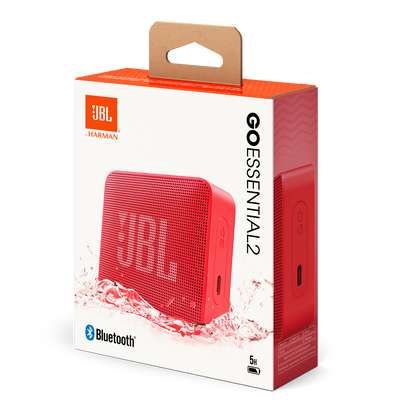 Altavoz Portátil Bluetooth JBL Go Essential 2, 3.1W, Pro Sound, Impermeable, Rojo JBLGOES2REDCN