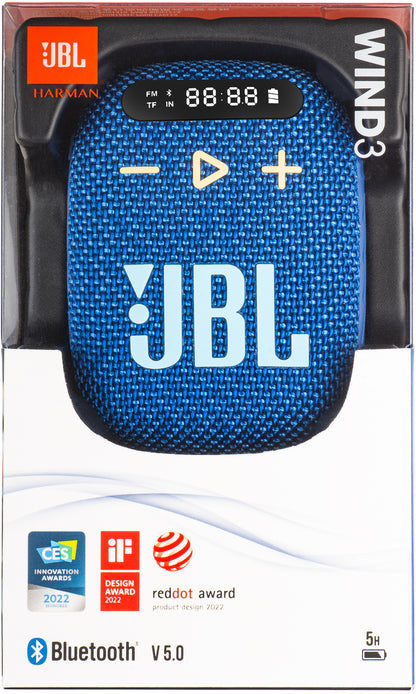 Altavoz Portátil Bluetooth JBL Wind 3, 5W, Impermeable, Azul JBLWIND3BLU
