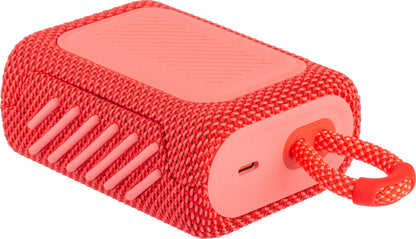 Altavoz Bluetooth portátil JBL GO 3, 4,2 W, sonido profesional, resistente al agua, rosa JBLGO3RED