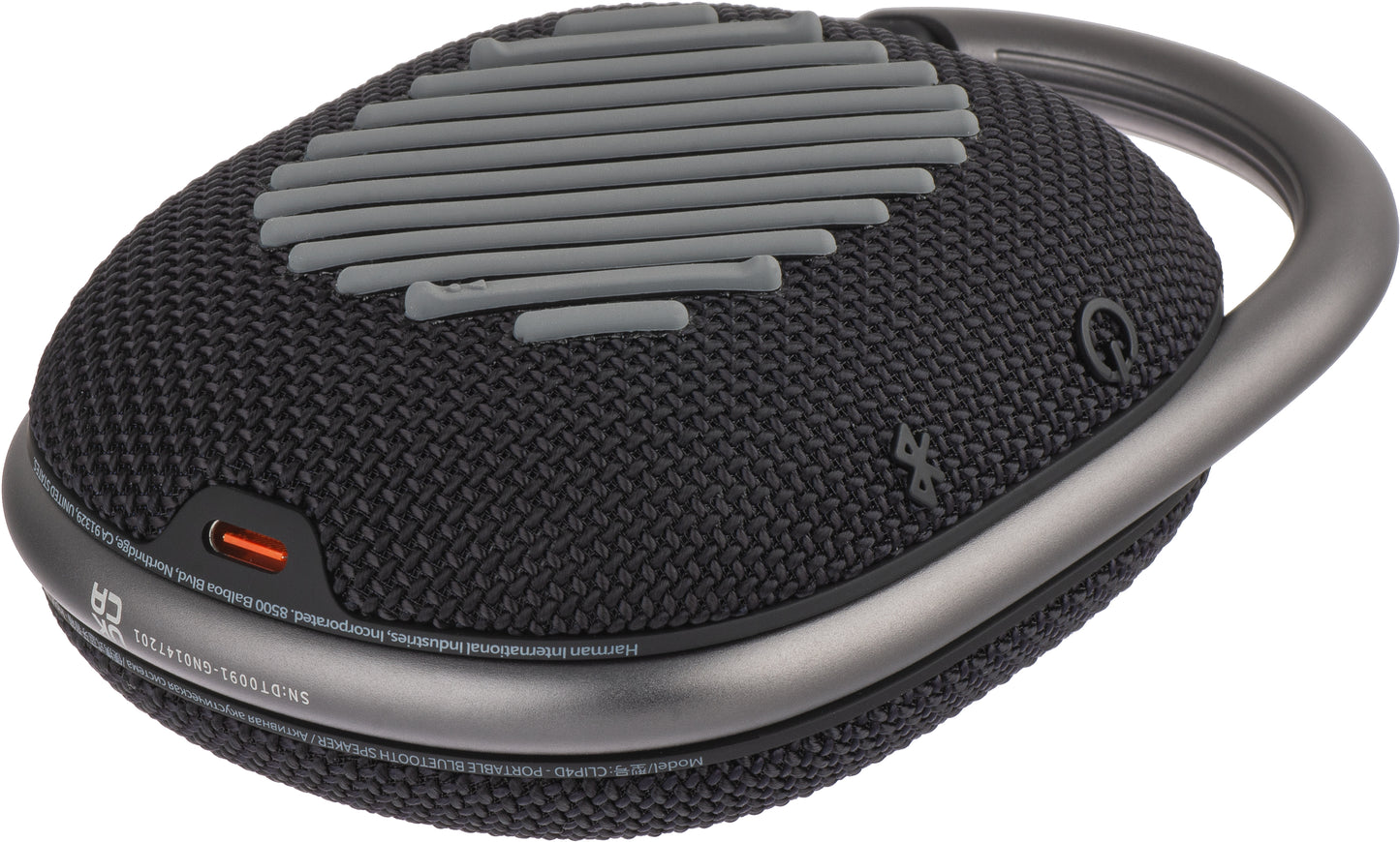 Altavoz Bluetooth Portátil JBL Clip 4, 5W, Sonido Pro, Impermeable, Negro JBLCLIP4BLK