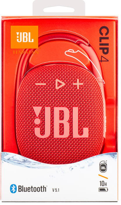 Altavoz Bluetooth Portátil JBL Clip 4, 5W, Sonido Pro, Impermeable, Rosa JBLCLIP4RED