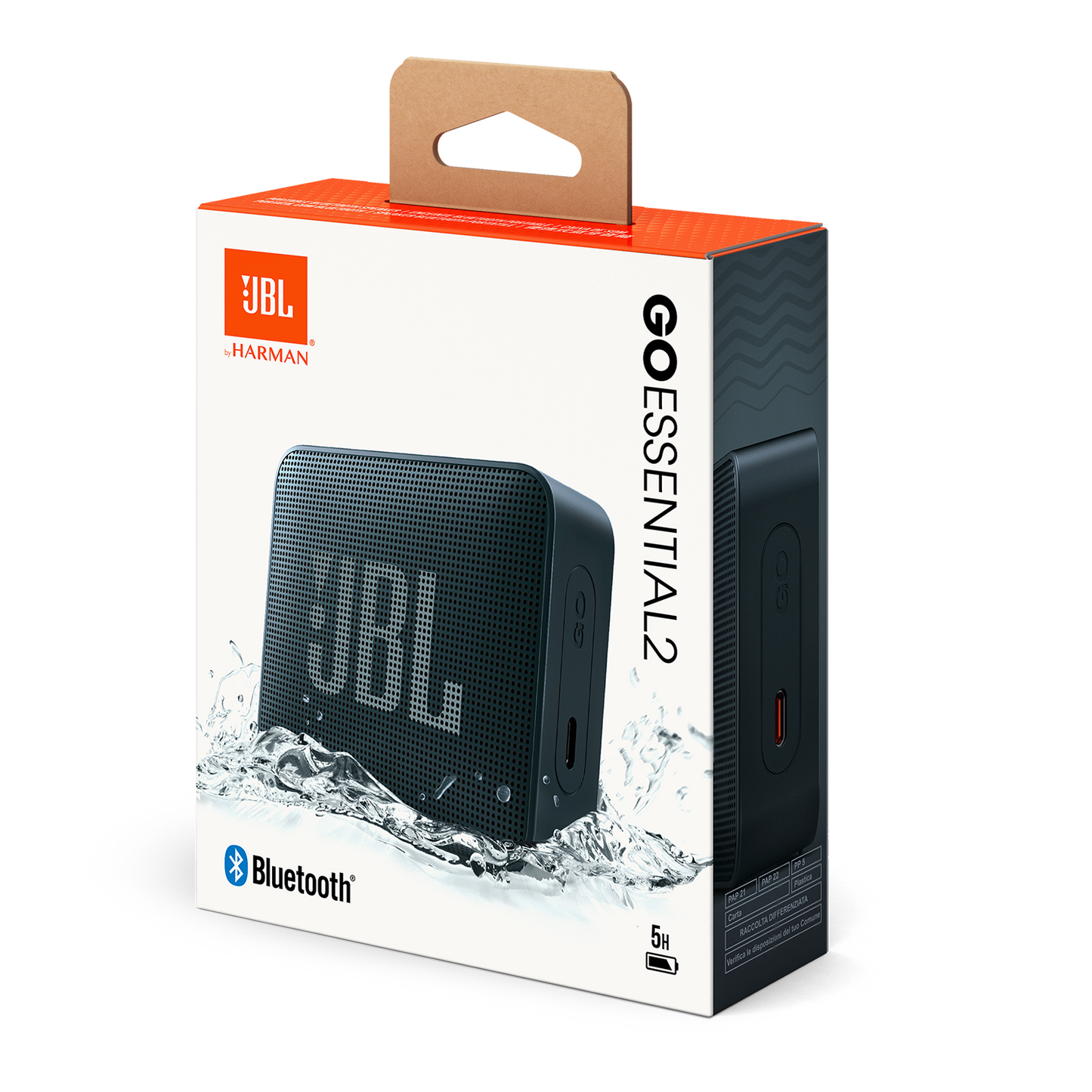 Altavoz Portátil Bluetooth JBL Go Essential 2, 3.1W, Pro Sound, Impermeable, Negro JBLGOES2BLKCN