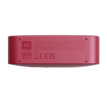 Altavoz Portátil Bluetooth JBL Go Essential 2, 3.1W, Pro Sound, Impermeable, Rojo JBLGOES2REDCN