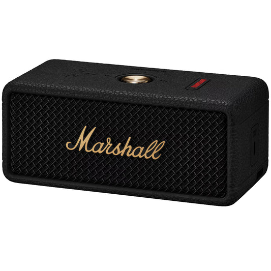 Altavoz portátil Bluetooth Marshall Emberton II, 20W, impermeable, negro dorado