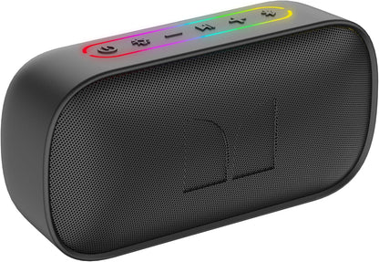 Altavoz portátil Bluetooth Monster S150, 14W, TWS, RGB, impermeable, negro