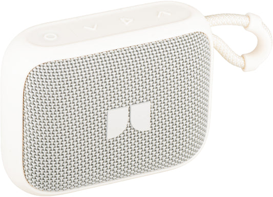 Altavoz Portátil Bluetooth Monster S520, 5W, TWS, RGB, Impermeable, Crema Claro