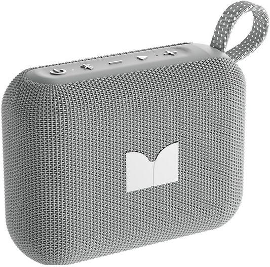 Altavoz portátil Bluetooth Monster Cube 1, 12W, TWS, impermeable, gris