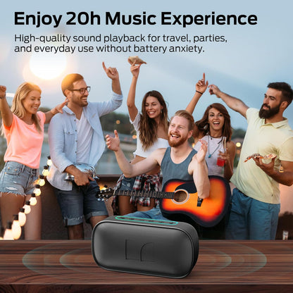 Altavoz portátil Bluetooth Monster S150, 14W, TWS, RGB, impermeable, negro