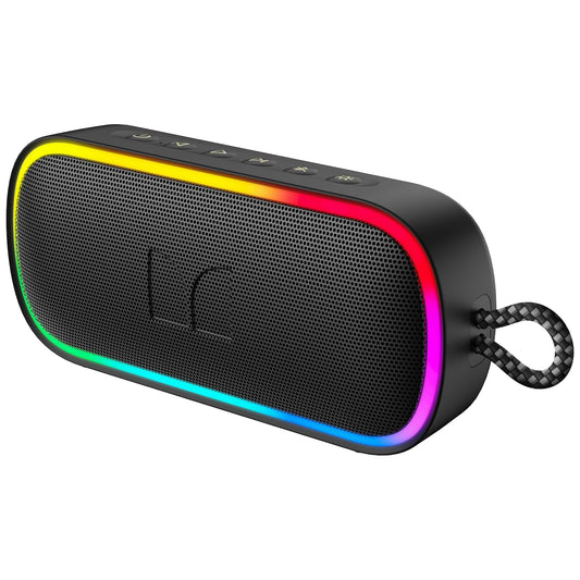 Altavoz Portátil Bluetooth Monster S150 Plus, 40W, TWS, RGB, Impermeable, Negro