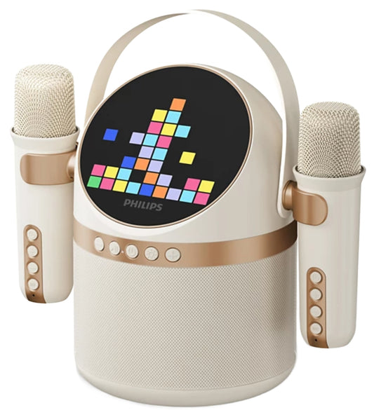 Altavoz Portátil Bluetooth Philips, 10W, Karaoke, Beige TAS2509WT/00