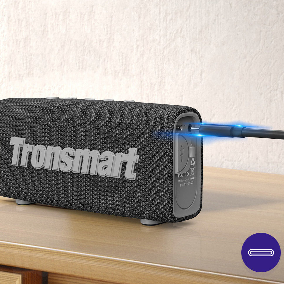 Altavoz Bluetooth Portátil Tronsmart Trip, 10W, TWS, Impermeable, Negro