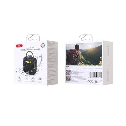 Altavoz Portátil Bluetooth XO Design F77, TWS, RGB, Impermeable, Negro