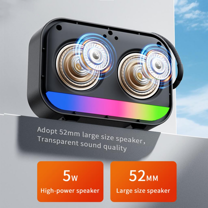 Altavoz Portátil Bluetooth XO Design F66, 5W, RGB, Negro