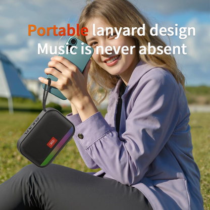 Altavoz Portátil Bluetooth XO Design F66, 5W, RGB, Negro