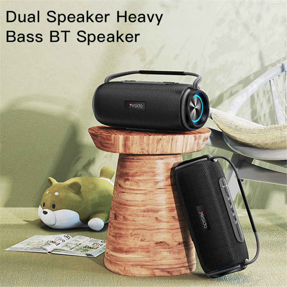 Altavoz Portátil Bluetooth Yesido YSW11, 40W, RGB, Impermeable, Negro