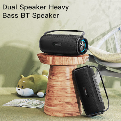 Altavoz Portátil Bluetooth Yesido YSW11, 40W, RGB, Impermeable, Negro