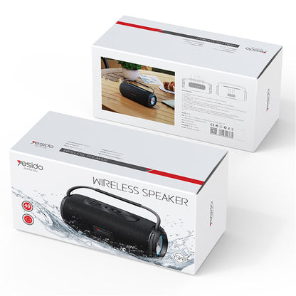 Altavoz Portátil Bluetooth Yesido YSW11, 40W, RGB, Impermeable, Negro