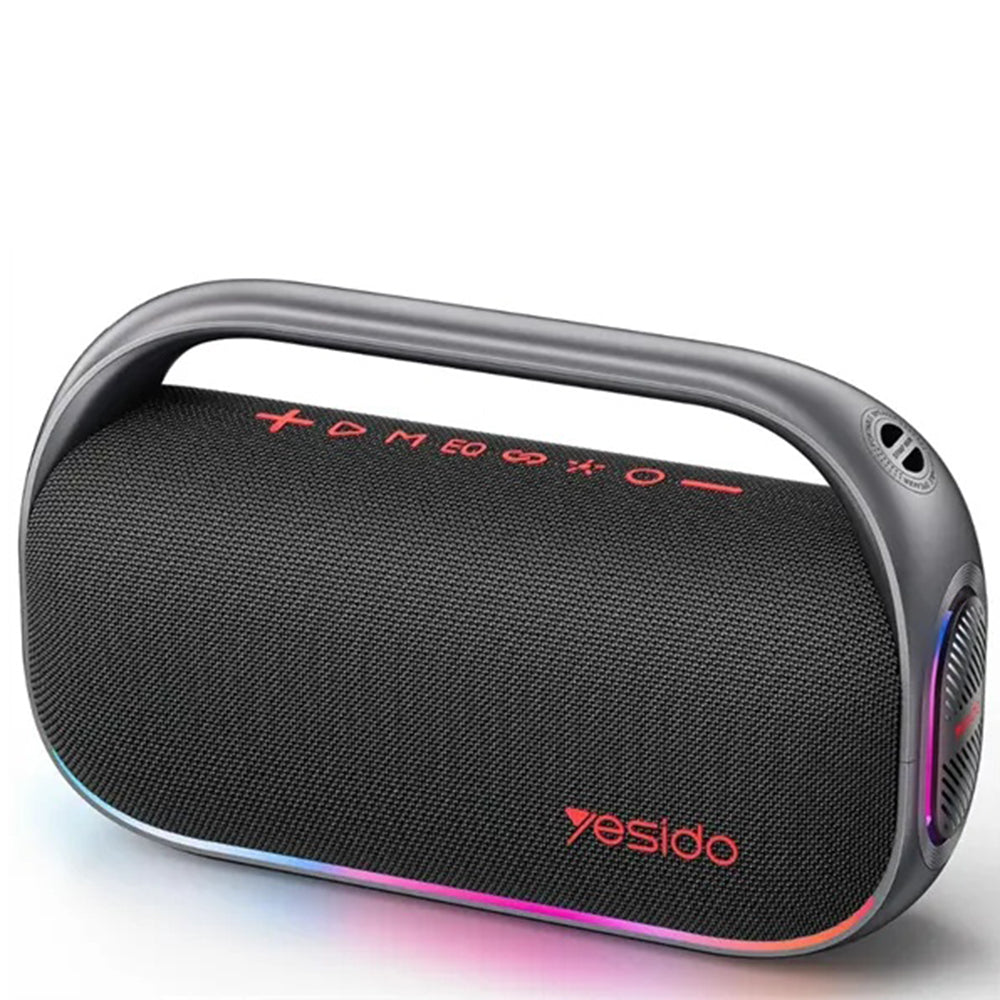 Altavoz Portátil Bluetooth Yesido YSW31, 80W, RGB, Negro