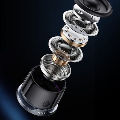 Altavoz Portátil Bluetooth Yesido YSW32, 3W, RGB, Negro