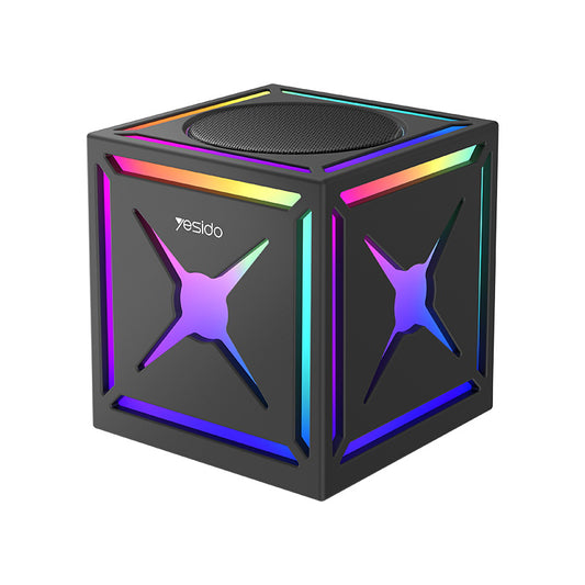 Altavoz Bluetooth Yesido YSW34, 8W, RGB, Negro
