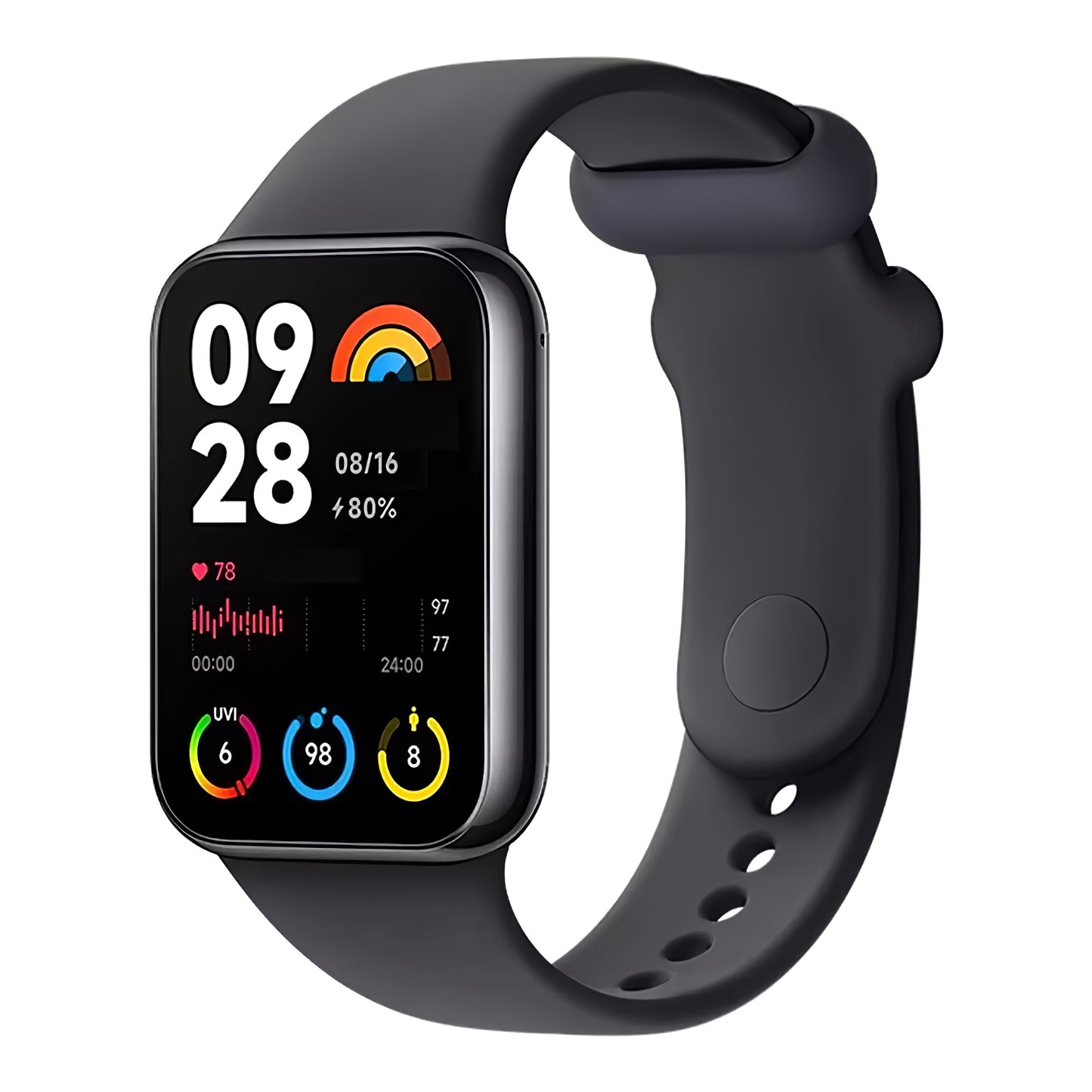 Xiaomi Mi Smart Band 8 Pro Pulsera de fitness, Negro 