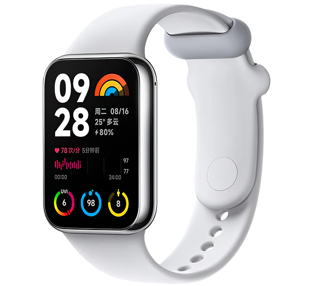 Xiaomi Mi Smart Band 8 Pro Pulsera de fitness, Gris 