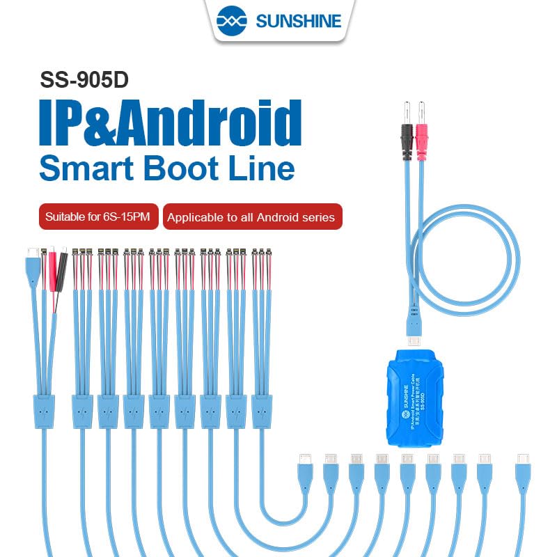 Cable de alimentación Sunshine SS-905D 21 Type para Apple iPhone / Serie Android