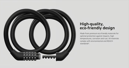 Cable antirrobo Xiaomi para patinete eléctrico, negro BHR6751GL