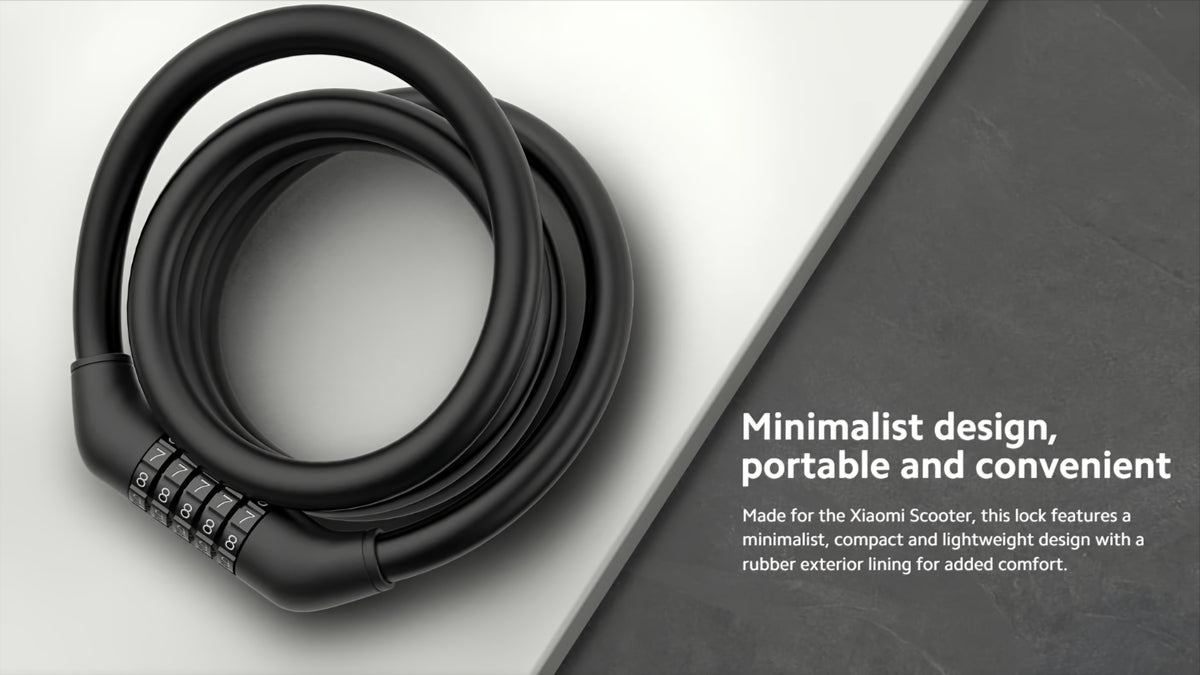 Cable antirrobo Xiaomi para patinete eléctrico, negro BHR6751GL