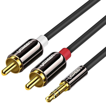 Cable Audio 3.5mm - 2 x RCA UGREEN AV116, 1.5m, Negro