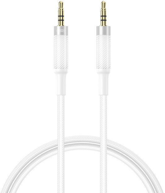 Cable de Audio 3.5mm - 3.5mm XO Design NB-R279C, 1m, Blanco