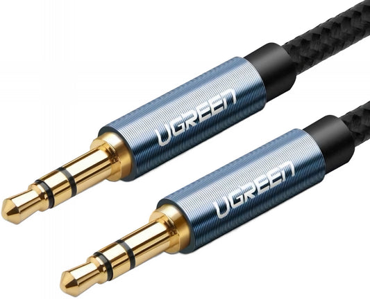 Cable de audio 3.5mm - 3.5mm UGREEN AV112, 2m, Azul