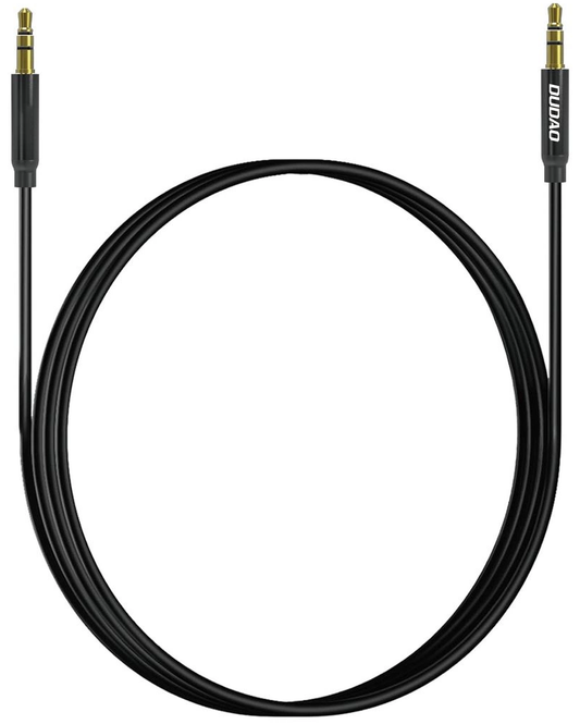 Cable de audio 3.5mm - 3.5mm Dudao L12s, 1m, Negro