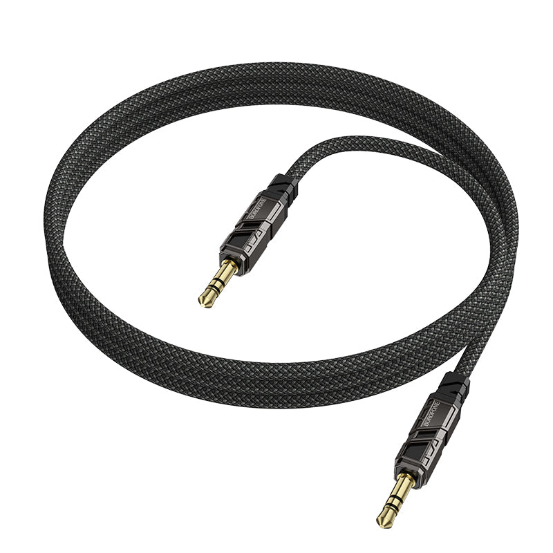 Cable de Audio 3.5mm - 3.5mm Borofone BL22 Dignity, 1m, Negro