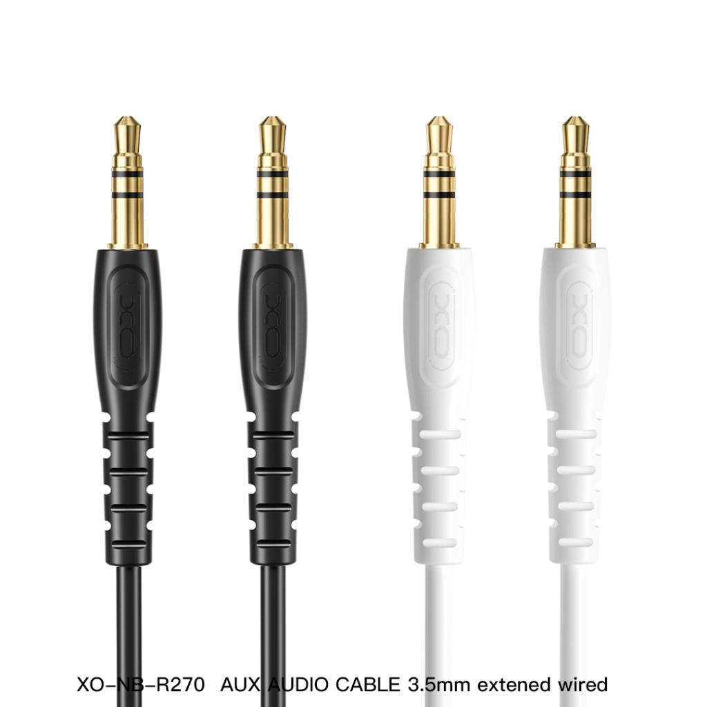 Cable de Audio 3.5mm - 3.5mm XO Design NB-R270, 1m, Negro