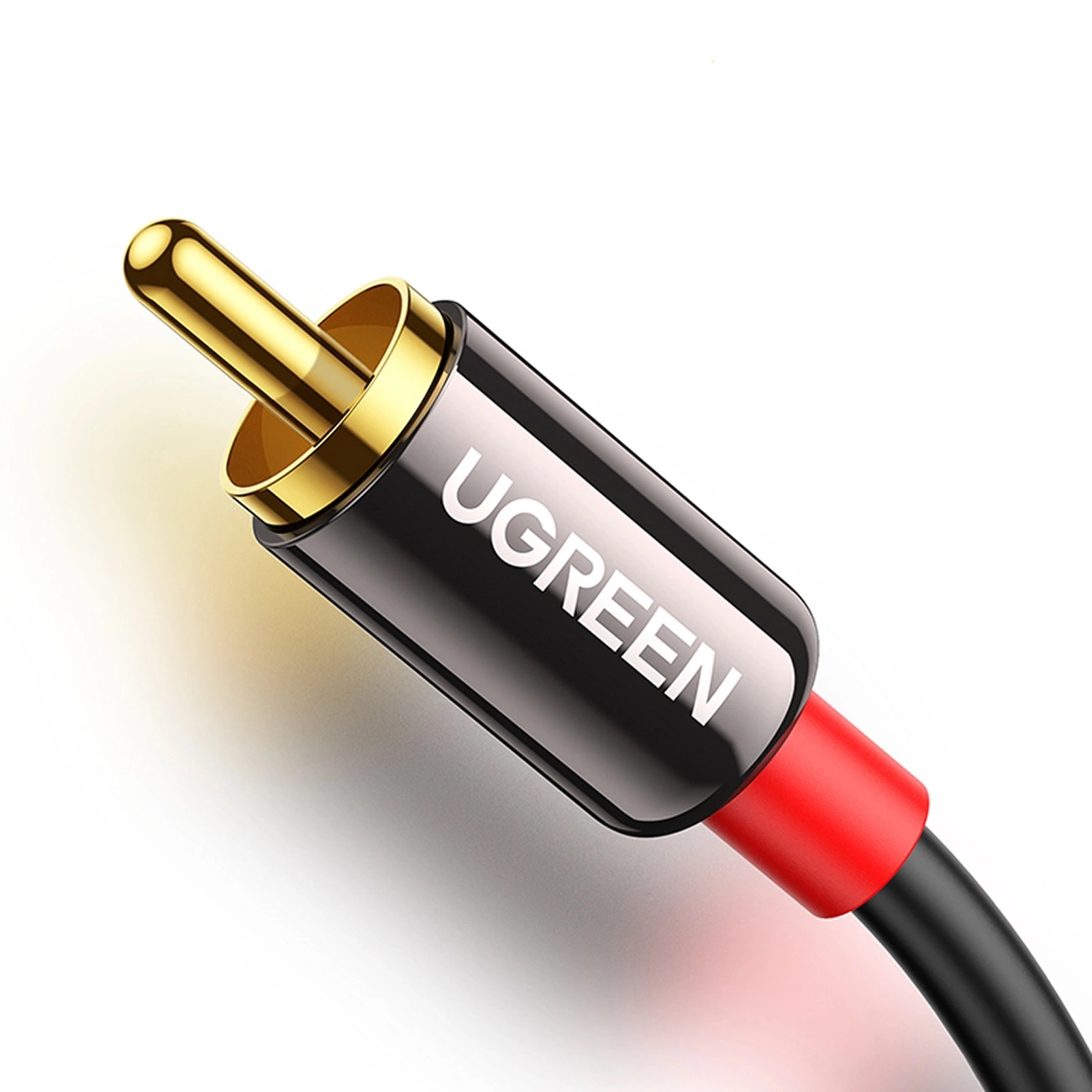 Cable de Audio 3.5mm - 2 x RCA UGREEN AV116, 1m, Negro