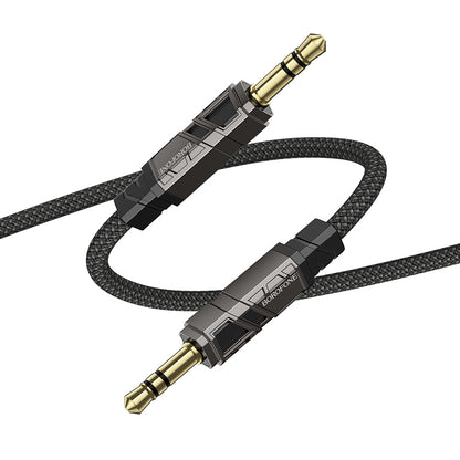 Cable de Audio 3.5mm - 3.5mm Borofone BL22 Dignity, 1m, Negro