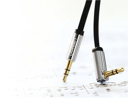 Cable Audio 3.5mm - 3.5mm UGREEN AV119 Angled, 3m, Negro