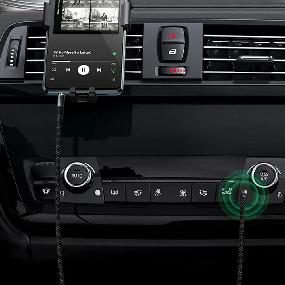 Cable de Audio 3.5mm - 3.5mm Acefast J10, 1m, Negro