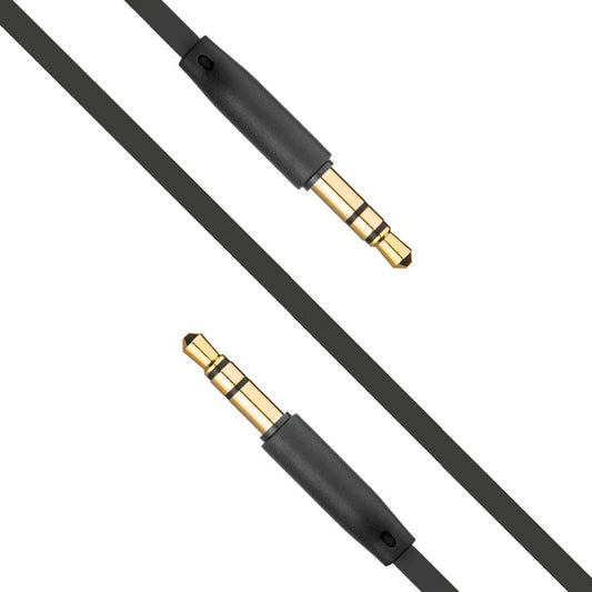 Cable de Audio 3.5mm - 3.5mm Fixed, 1m, Negro