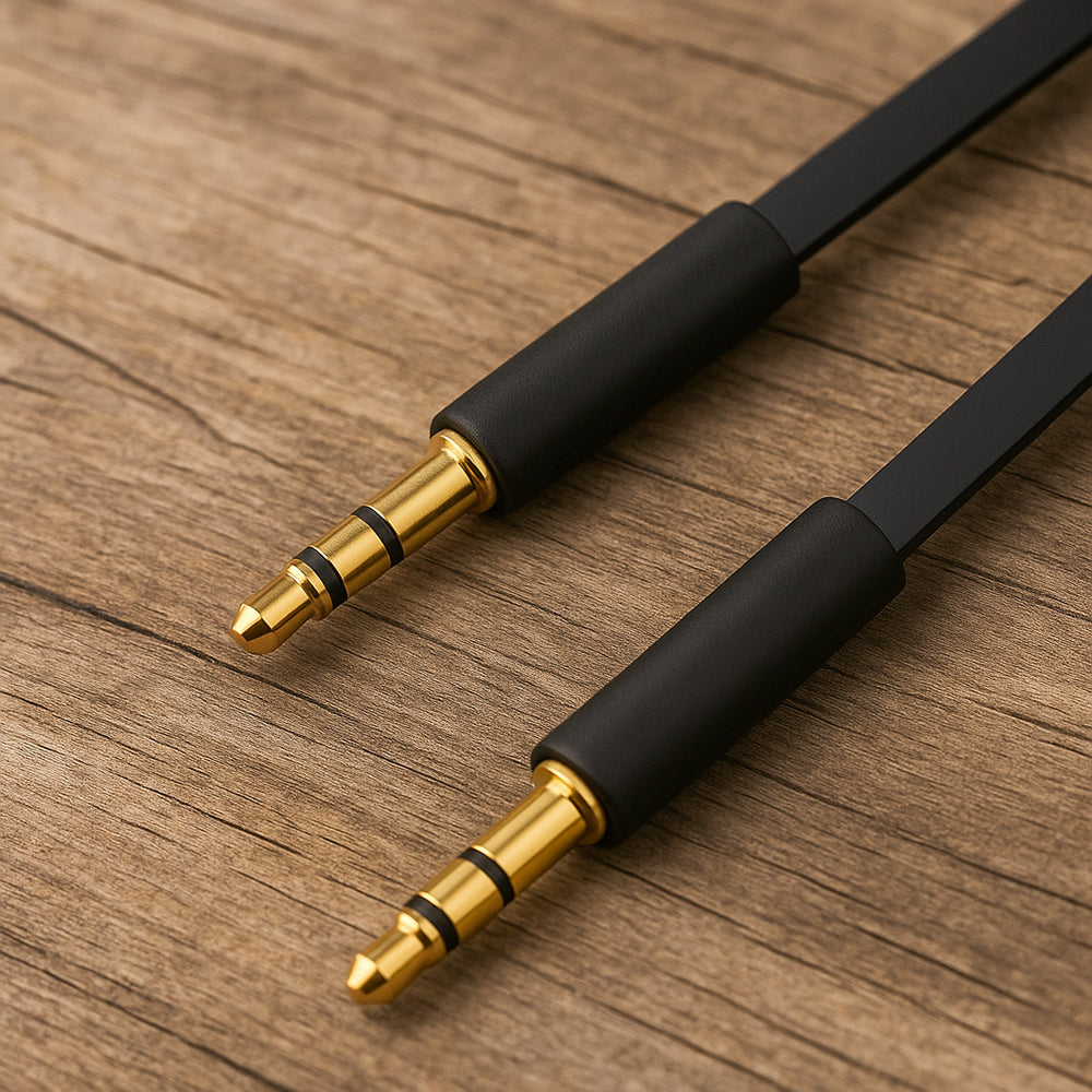 Cable de Audio 3.5mm - 3.5mm Fixed, 1m, Negro