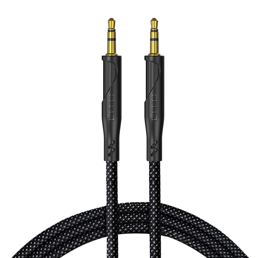 Cable de Audio 3.5mm - 3.5mm Lito LA02, 1m, Negro