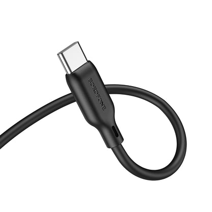 Cable de audio 3,5 mm - USB-C Borofone BL18, 1 m, negro 