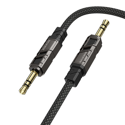 Cable de Audio 3.5mm - 3.5mm Borofone BL22 Dignity, 1m, Negro