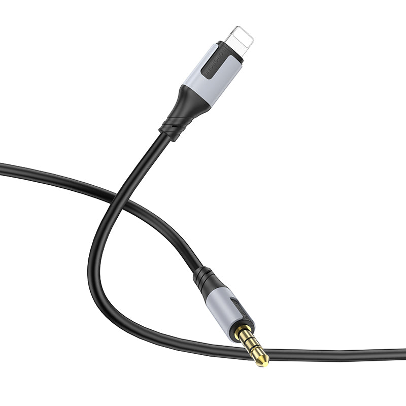 Cable Audio Lightning - 3.5mm Borofone BL19 Creator, 1m, Negro