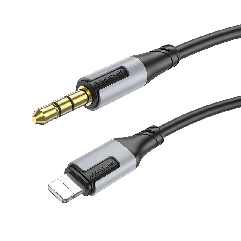 Cable Audio Lightning - 3.5mm Borofone BL19 Creator, 1m, Negro