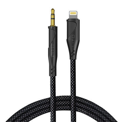 Cable Audio Lightning - 3.5mm Lito LA02, 1m, Negro