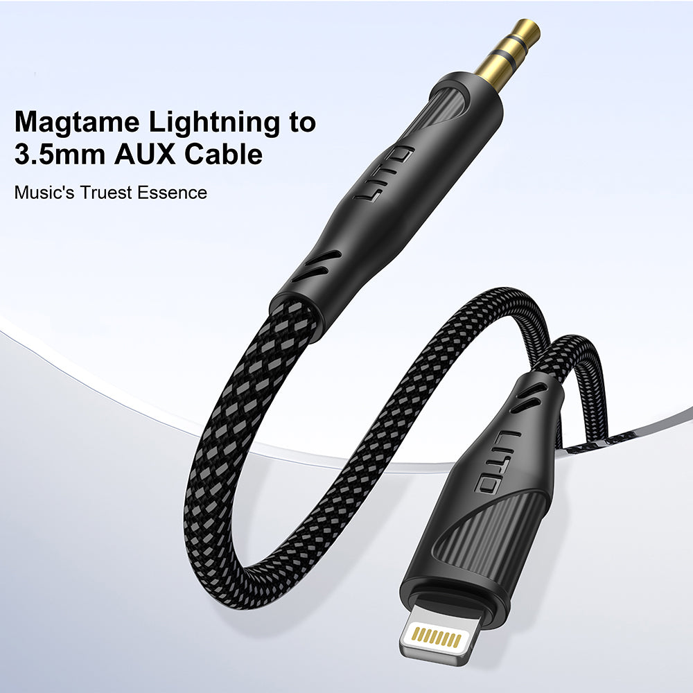 Cable Audio Lightning - 3.5mm Lito LA02, 1m, Negro